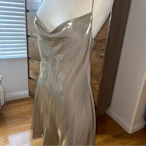 Zara Metallic gold Dress